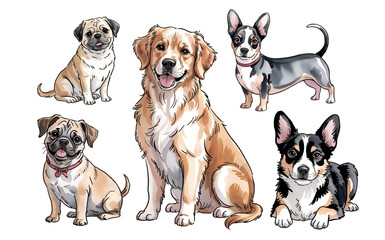 Friendly Dog Breed Collection