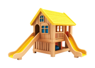 Play House for Pretend Play and Imagination - Isolated on White Background