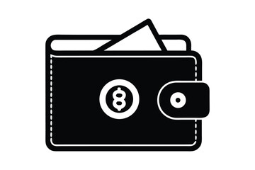 currency wallet vector icon