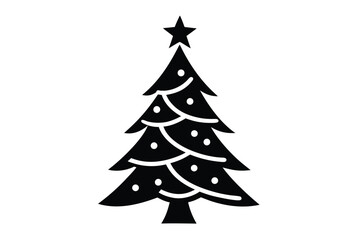 christmas tree isolated on white