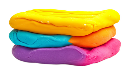 Playdough for Creative and Fun Play - Isolated on White Background
