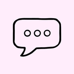 Fototapeta premium chat bubble icon, vector