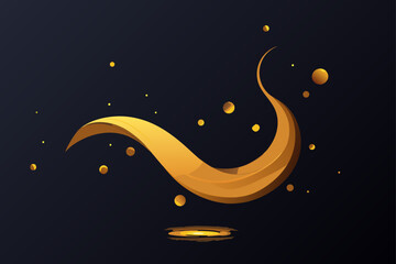 Naklejka premium vector illustration of an abstract background
