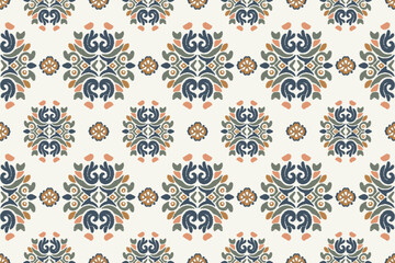Motifs African boho paisley Floral Ikat pattern embroidery border. Ethnic ikat floral Ethnic Indian Pattern Ikat pattern Ethnic Pattern.Border indian floral Aztec embroidery border seamless patterns.