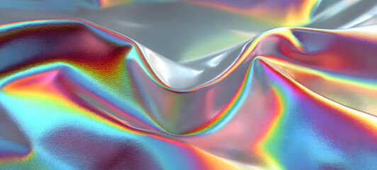Holographic rainbow foil iridescent texture abstract hologram background