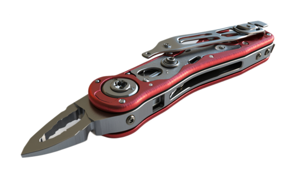 Pocket Multitool for Convenience and Versatility - Isolated on White Background