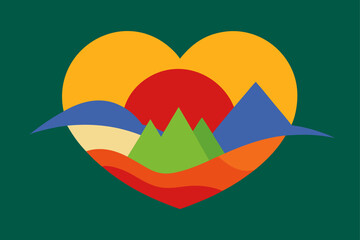 Obraz premium heart in the sea