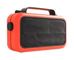 Portable Speaker for Wireless Sound and Music - Isolated on White Background