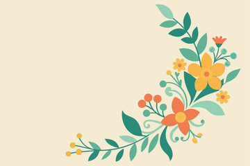 floral background with flowers