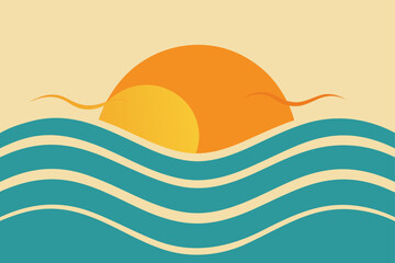 sea waves and sun