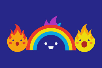 funny cartoon fire