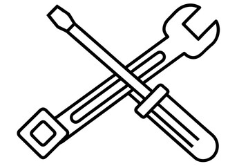 A versatile set of isolated vector tool icons including hammers, wrenches, screwdrivers, and pliers for construction and repair