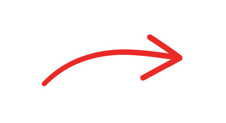 Red arrow symbol, hand-drawn. 