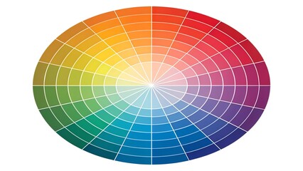 Fototapeta premium color wheel isolated on white