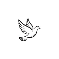 logo of a dove vector illustration
