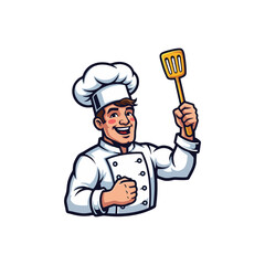 chef logo vector illustration