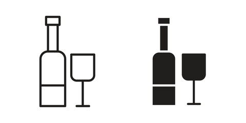 Vodka icon. Sign design vectors pack