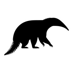 Anteater Animal Wildlife Silhouette Vector