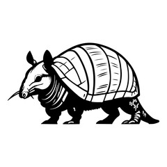 Armadillo Animal Wildlife Vector Illustration