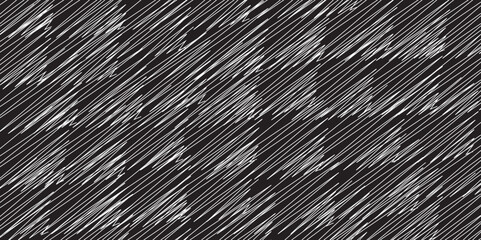 Obraz premium Abstract black and white metal texture with a linear pattern and close-up steel design