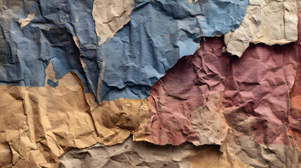 Old ripped torn grunge posters and backgrounds creased crumpled paper backdrop surface placard empty space for text