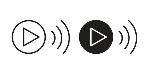 Livestream icon. Sign design vectors pack