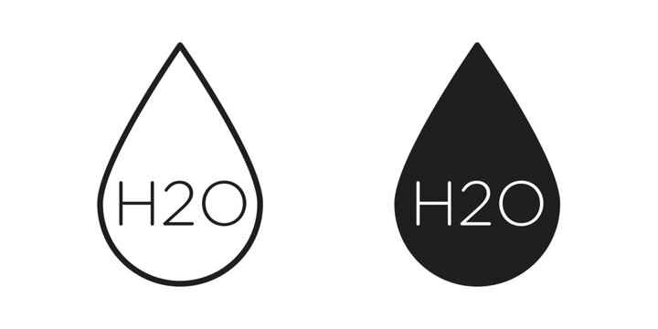 H2o icon. Sign design vectors pack