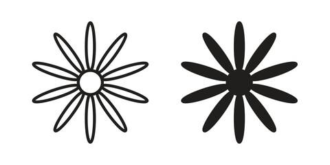Gerbera icon. Sign design vectors pack