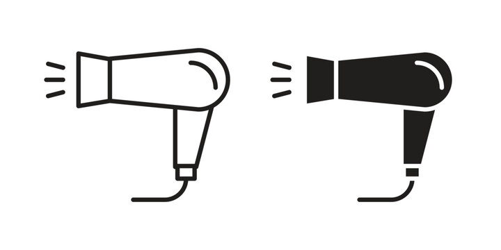 Blow dryer icon. Sign design vectors pack