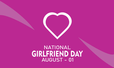 National Girlfriends Day Background Illustration for Love and Friendship Celebration Design.
