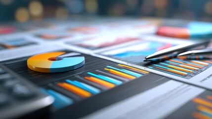 Business audit stock financial finance management on analysis data strategy with graph accounting marketing or report chart economy investment research profit concept