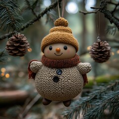 snowman on the Christmas tree