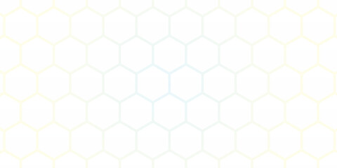 Seamless pattern with hexagons.Abstract minimal Background with white lines Hexagonal structure futuristic white background