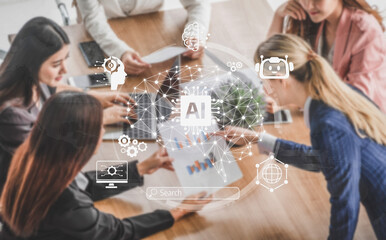 AI assistant with LLM, big data, machine learning, and generative AI powers prompt engineering and...