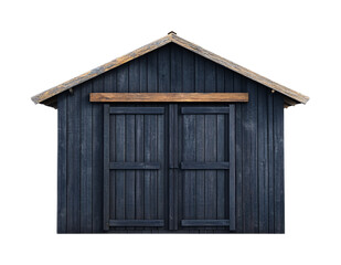 Shed for Storage and Outdoor Use - Isolated on White Background