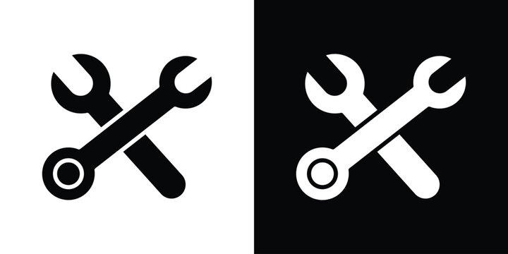 Tools icon symbol. Simple, flat design for and apps