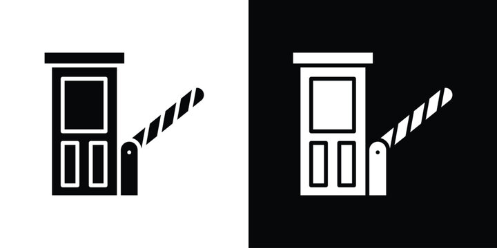 Toll road icon symbol. Simple, flat design for and apps