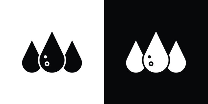 Tear drop icon symbol. Simple, flat design for and apps