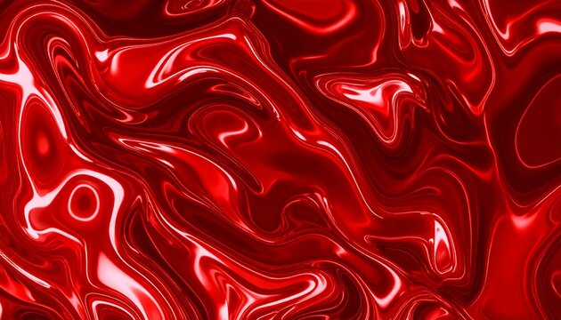 Abstract red liquid marble design