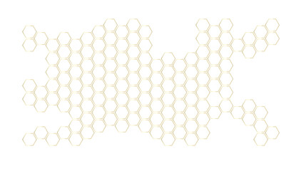 Honeycomb structure. Honey comb. Bee products in sketch style. Vector