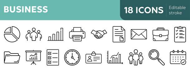  business icons communication marketing digital