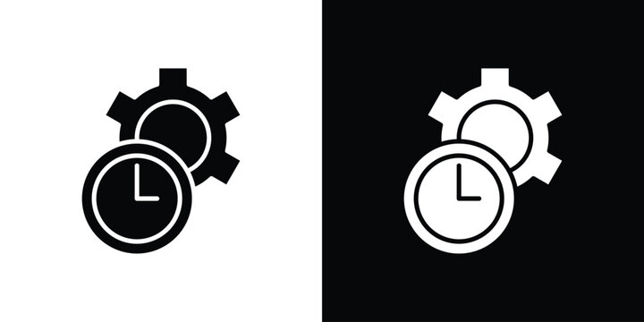 Productivity icon symbol. Simple, flat design for and apps