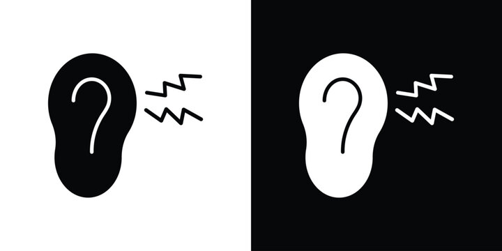 Otitis icon symbol. Simple, flat design for and apps