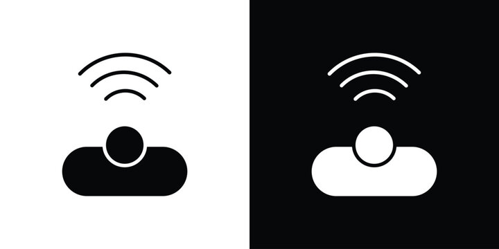 Motion sensor icon symbol. Simple, flat design for and apps