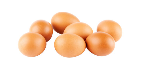 Eggs isolated on transparent background. PNG format