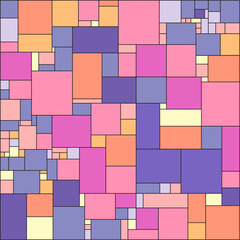 Abstract vector square pixel mosaic background