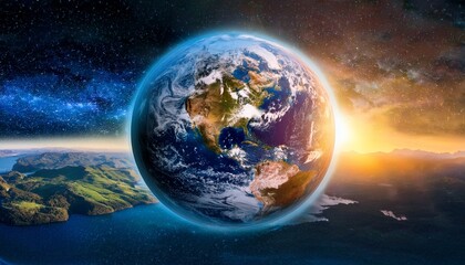 Obraz premium inspires viewers to see earth new way appreciating its beauty variety and importance of our planet in universe
