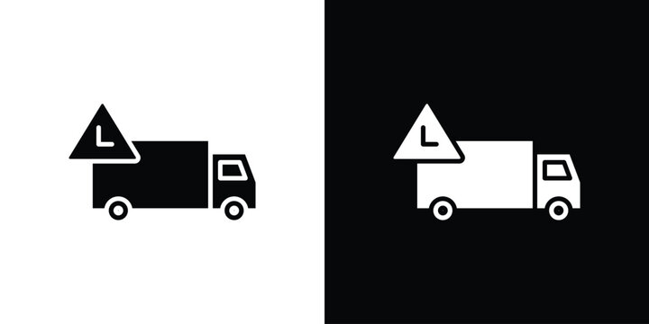 Delivery delay icon symbol. Simple, flat design for and apps