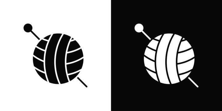 Crochet icon symbol. Simple, flat design for and apps