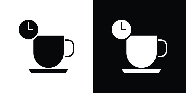Break icon symbol. Simple, flat design for and apps